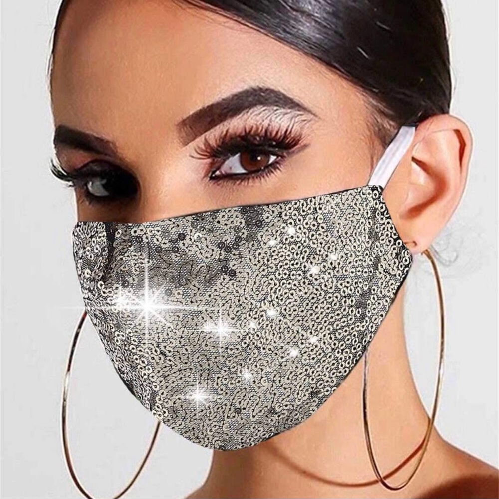 Gold sparkling Reusable Mask